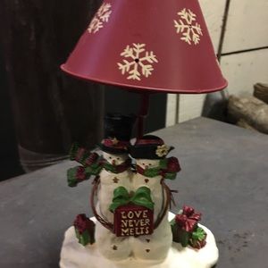 Yankee Candle snowman tea light candle holder